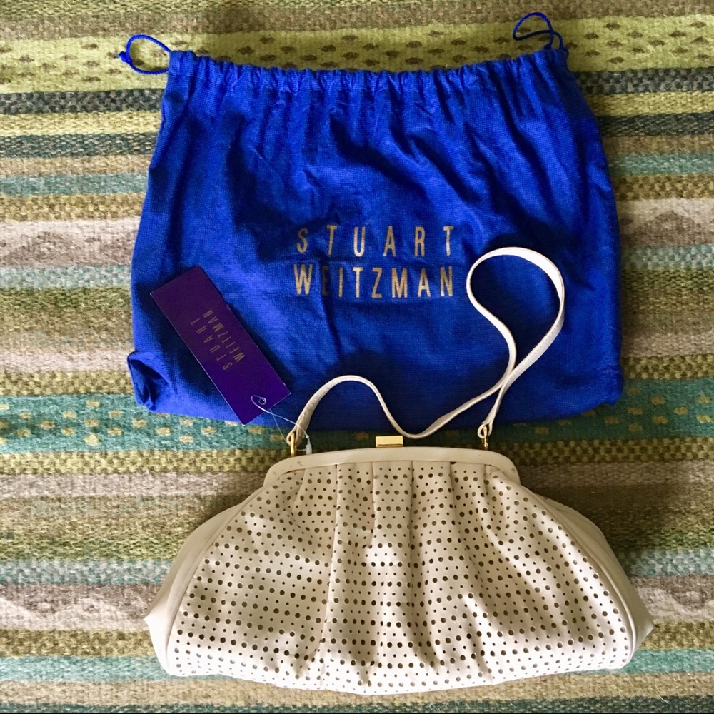 Stuart Weitzman Ivory Vintage Purse / Clutch